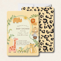 Wild One Adventure erwartet Baby Shower gerundet