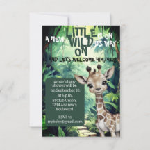 Wild One Adventure: Safari-Babydusche