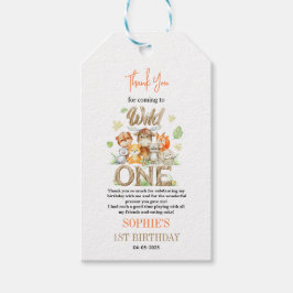 Wild One Animal 1st Birthday Party – Jungle Safari Geschenkanhänger