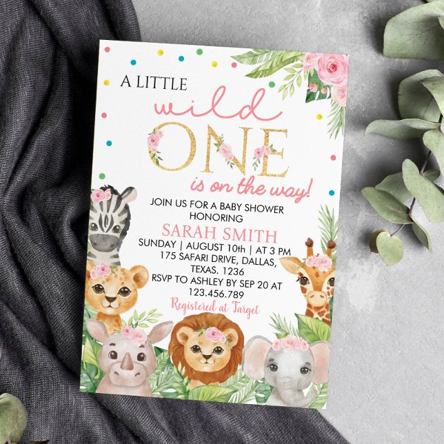 Wild One Baby Shower Einladung (Von Creator hochgeladen)