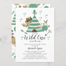 Wild One Baby Shower Einladung