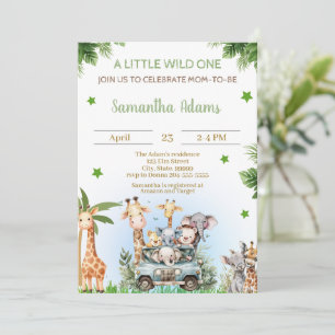 Wild One Baby Shower für Jung Einladung