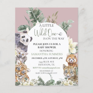 Wild One Baby Shower Tropical Dschungel Animal Bud