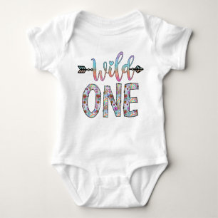 Wild One Baby's First Birthday Baby Strampler