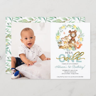 Wild One Birthday Invitations Avec Photo