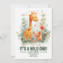 Wild One Birthday Invite Einladung