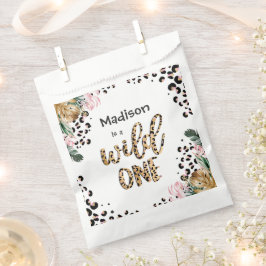 Wild One Birthday Leopard Print Wild Jungle Party Geschenktütchen