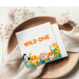 Wild One Boy Birthday Paper Napkin Serviette