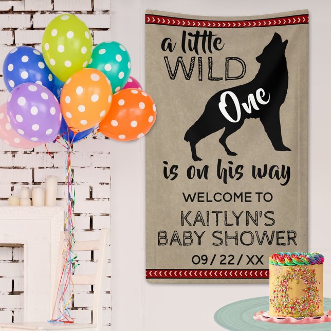 Wild One Boys Baby Dusche Willkommen Banner (Von Creator hochgeladen)