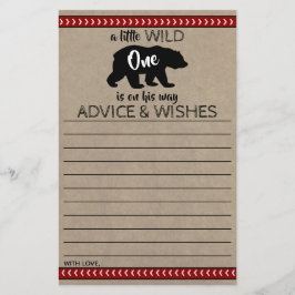 Wild One Boys Baby Shower Ratschläge & Wünsche