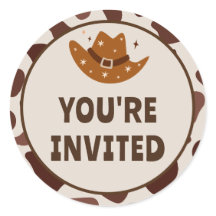 Wild One Cowboy Birthday Sie eingeladen