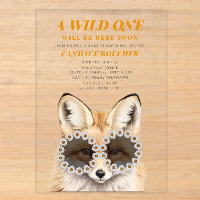Wild One Daisy Sunglasses Fox Baby Shower