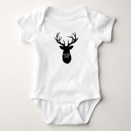 Wild One Deer First Birthday Baby Bodysuit Strampler