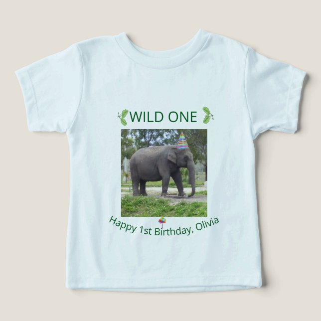 Wild One Elephant Safari Celebration (Design Recto)