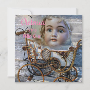 Wild One First Birthday Card Einladung Victoria