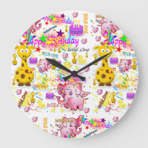 Wild One First Birthday horloge pour enfants,