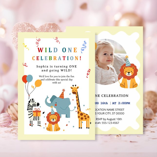 Wild One First Birthday Invitation Einladung (Von Creator hochgeladen)