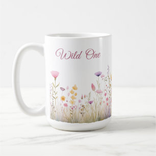 Wild-One-Floral-Cup, Wildblume Garden, rosa Töne Kaffeetasse