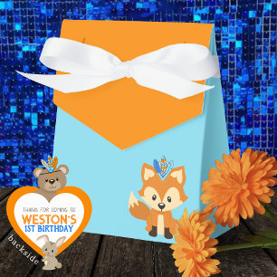 Wild One Fox Baby Blue & Orange Leckerei Fevor Box Geschenkschachtel