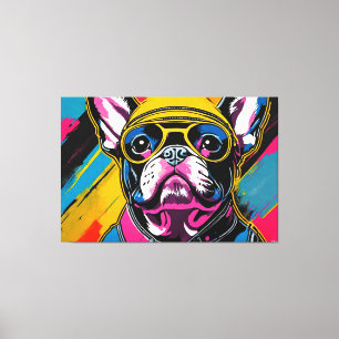 WILD ONE-FRANZÖSISCH BULLDOG LEINWANDDRUCK