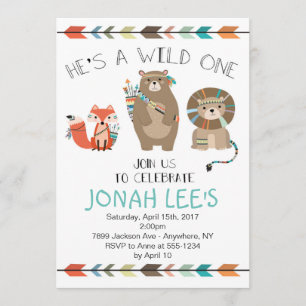 Wild One - Invitation pour le premier anniversaire
