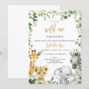 Wild One ist auf dem Weg Baby Shower Einladung