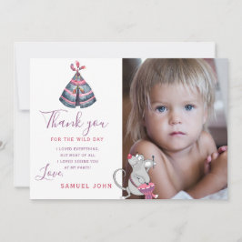 Wild One Junge zum ersten Geburtstag lustiges Foto Einladung