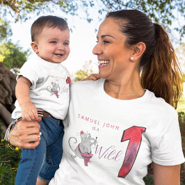 Wild One Junge zum ersten Geburtstag lustiges Part Kleinkind T-shirt