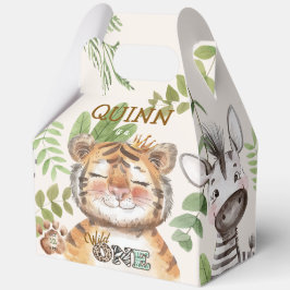 Wild One Jungle Animals Safari 1. Geburtstag Geschenkschachtel