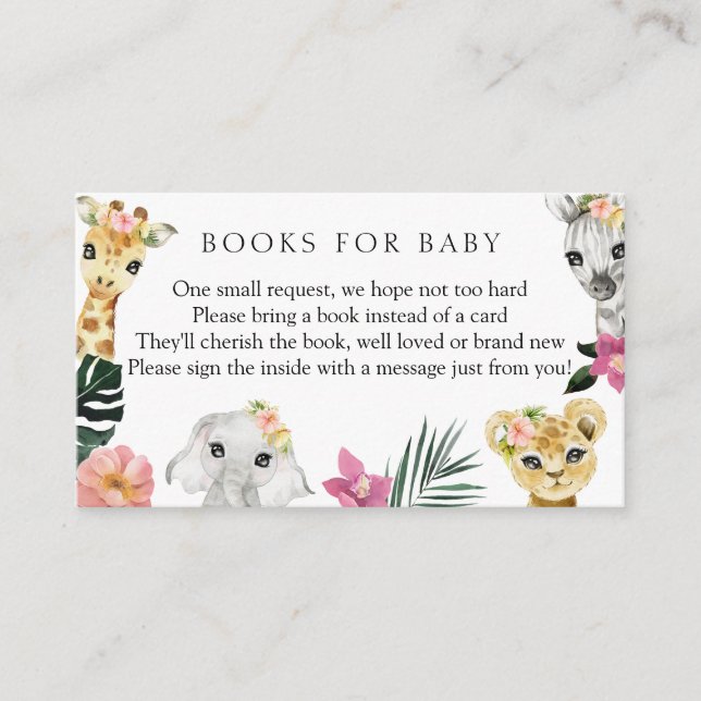Wild One Jungle Books for Baby Begleitkarte (Vorderseite)