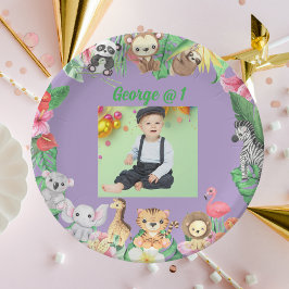 Wild One Jungle Safari Thema 1. Geburtstag Party Pappteller