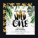 Wild One King of Things Crown 1. Geburtstag Party Einladung<br><div class="desc">Anpassen für jedes Ereignis</div>