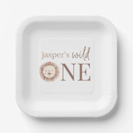 Wild One Lion Face Pappteller