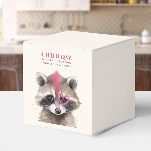Wild One Mohawk Raccoon Babydusche Geschenkschachtel (Von Creator hochgeladen)