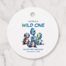 Wild One Niedlich Dinosaur Erste Geburtstagsparty Geschenkanhänger