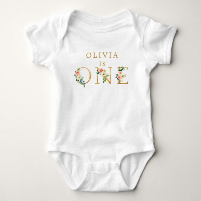 Wild One Onederful 1. Geburtstag Baby Bodysuit Strampler (Vorderseite)