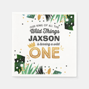 Wild One Party Napkin Wild Things Party Serviette