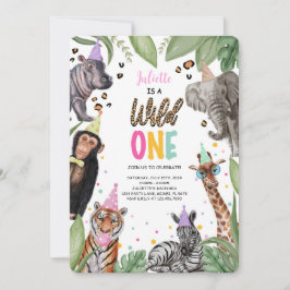 Wild One Safari 1. Geburtstag Einladung