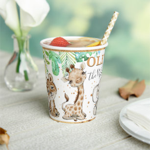 Wild One Safari 1. Geburtstag Papier Cup Pappbecher