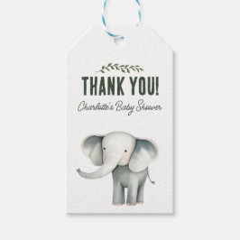 Wild One Safari Animals Baby Dusche Vielen Dank Geschenkanhänger