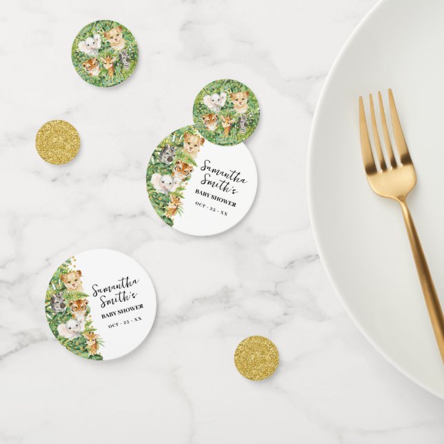 Wild One Safari Animals Baby Shower Confetti Konfetti (Gruppe)