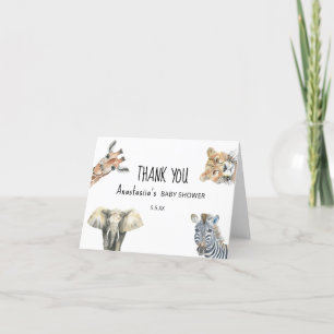 Wild One Safari Animals Baby Shower DANKE