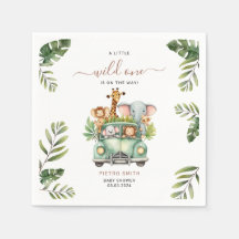 Wild One Safari Animals Boy Baby Shower