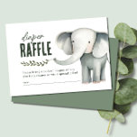 Wild One Safari Animals Windeln Raffle Baby Dusche Begleitkarte<br><div class="desc">Herzlich willkommen auf unserer Wild One Safari Animals Diaper Raffle Baby Shower Enclosure Card! Wenn Sie eine Babydusche zum Thema Safari für einen kleinen Jungen beherbergen, ist diese hübsche Umzäunungskarte die perfekte Ergänzung zu Ihrem Fest. Diese Karte mit einer spielerischen Darstellung eines Elefanten vor dem Hintergrund von rustikalen grünen Pflanze...</div>