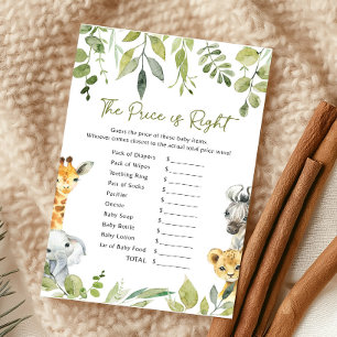 Wild One Safari Baby Shower Price ist das richtige