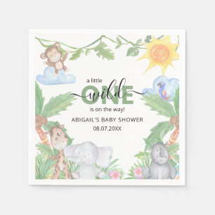 Wild One Safari Baby Shower Servietten