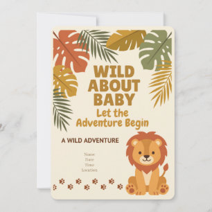 Wild One Safari   Babyparty-Einladung Einladung