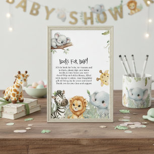 Wild One Safari Dschungeltiere Jungen Baby-Party Begleitkarte