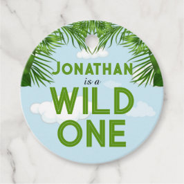 Wild One Safari Jungle Gastgeschenk Tag Geschenkanhänger
