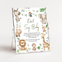 Wild One Safari Say Baby Shower nicht